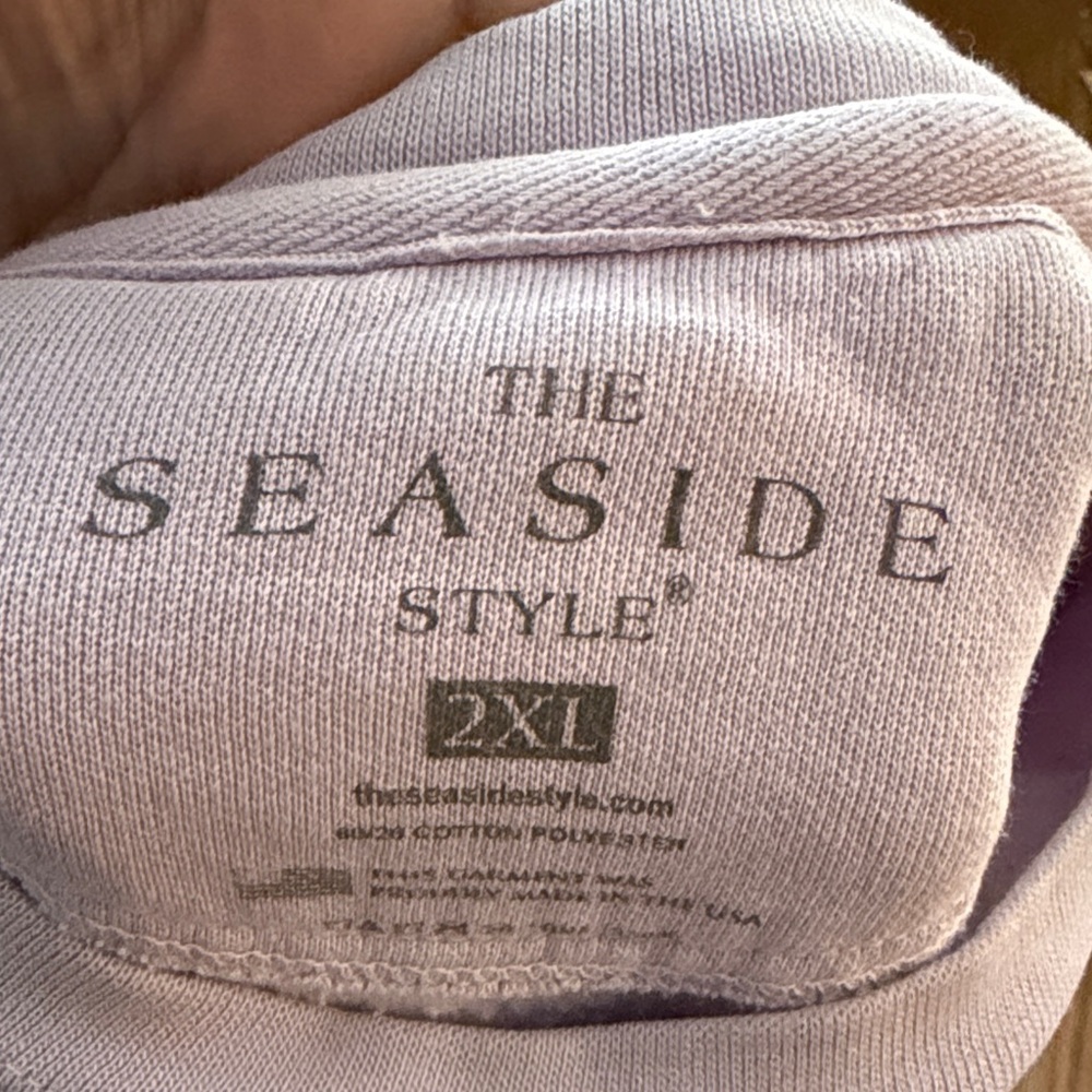 Seaside Crewneck Sweatshirt - Pale Purple - Picture 2 of 2